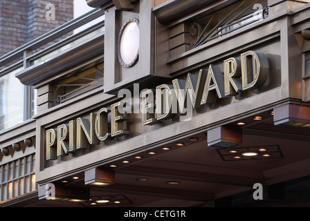 Prince Edward Theatre in Old Compton Street. Designed in 1930 by Edward Stone, it opened with a performance of Rio Rita. Stock Photo