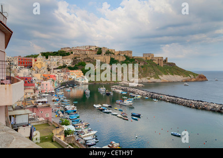 The town of Coricella in the Island of Procida Italy Stock Photo