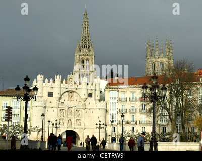 Burgos cathedral details Stock Photo