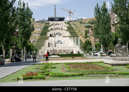 Armenia, Yerevan, Cafesjian Museum of Art and the Cascade Stock Photo