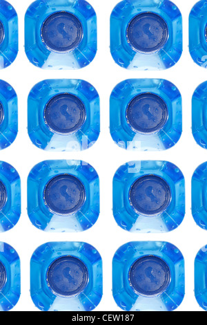 Water bottles isolated on white Stock Photo