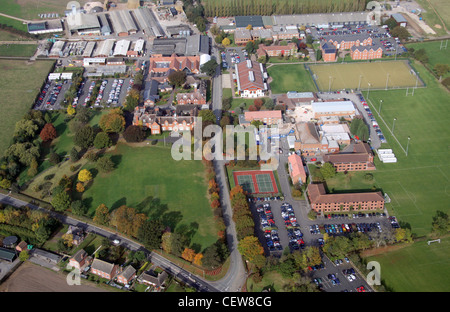 Aerial view of Harper Adams University, Shropshire Stock Photo