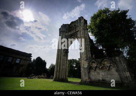 St Marys Abbey York City centre Stock Photo