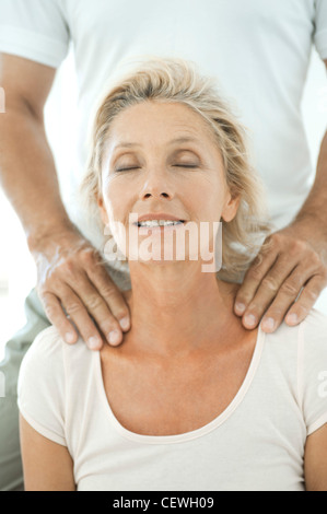 mature woman having massage Stock Photo - Alamy