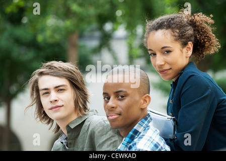 Friends hanging out, portrait Stock Photo