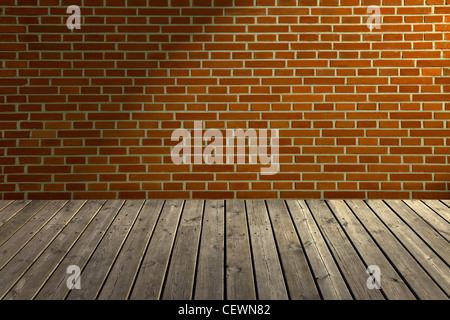 Old dark attic as a background. Stock Photo