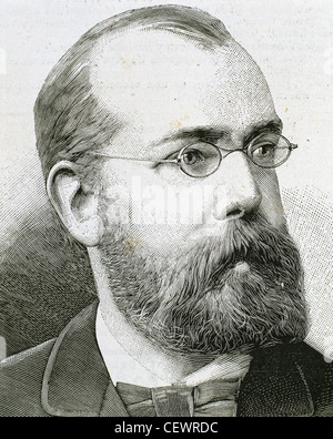 German scientist Robert Koch 1843 1910 the founder of microbiology ...