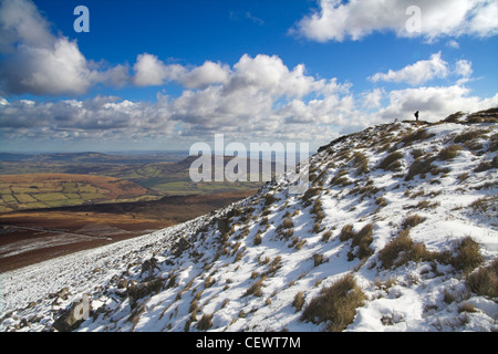 Skyrrid mountain from the Sugar Loaf. Stock Photo