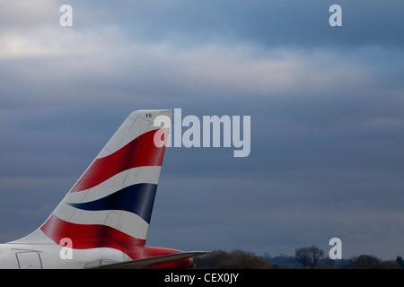 Manchester Airport in the City of Manchester within Greater Manchester, UK. In 2010 it was 4th busiest airport in the UK Stock Photo