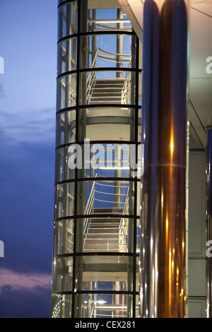 Office building stairway Stock Photo