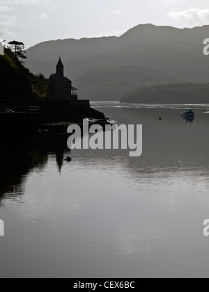 The Mawddach Estuary. Wordsworth called it 'the sublime estuary' and said that 'it could 'compare with the finest in Scotland' Stock Photo