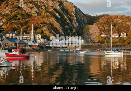 Barmouth harbour, considered to be amongst the most picturesque in Wales. Stock Photo