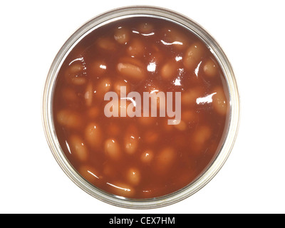 Tin of Baked Beans Stock Photo