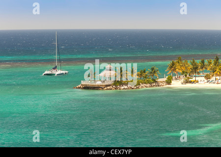 Beautiful Tropical Island of Ocho Rios, Jamaica Stock Photo