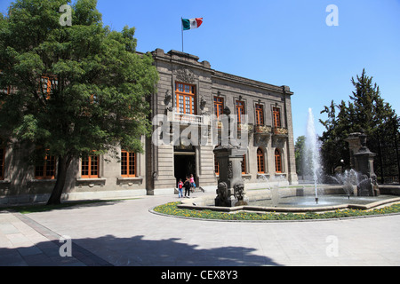 El Castillo de Chapultepec, Chapultepec Castle, Chapultepec Park, Chapultepec, Mexico City, Mexico Stock Photo