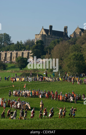 The battle of Hastings re-enactment, Battle Abbey, East Sussex, England Stock Photo
