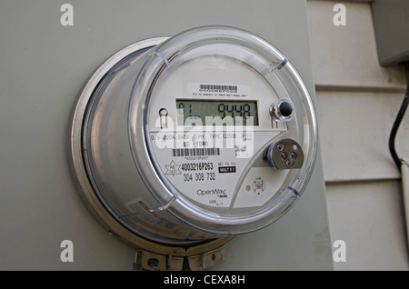 digital hydro meter (smart meter )electrical meter Stock Photo