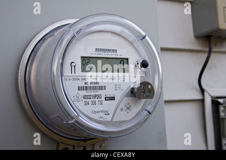 digital hydro meter (smart meter )electrical meter Stock Photo