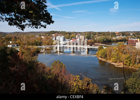 The Y-Bridge spanning the Licking and Muskingum Rivers in Zanesville ...