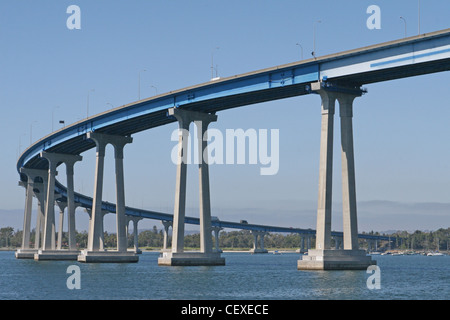 Coronado Bridge in San Diego, California, USA Stock Photo