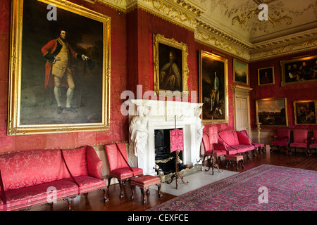 Interior rooms of the stately home of Hopetoun house. Hopetoun house is a historic mansion close to Edinburgh. Stock Photo