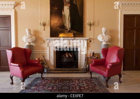 Interior rooms of the stately home of Hopetoun house. Hopetoun house is a historic mansion close to Edinburgh. Stock Photo