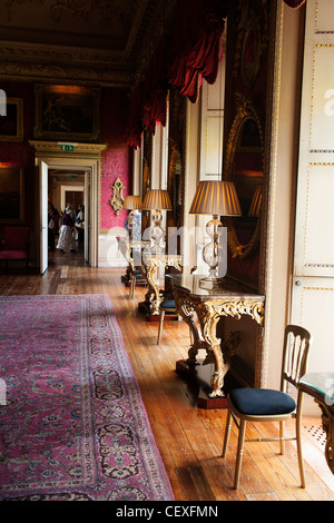 Interior rooms of the stately home of Hopetoun house. Hopetoun house is a historic mansion close to Edinburgh. Stock Photo