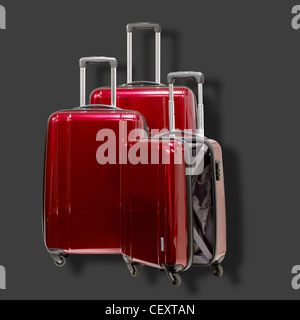 A still life shot of a set of luggage cases Stock Photo
