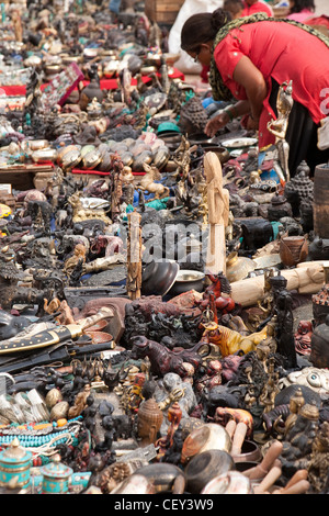 Ritual objects for sale in Kathmandu Durbar Square - Kathmandu, Bagmati Zone, Kathmandu Valley, Nepal Stock Photo