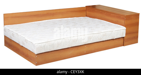 катастрофален разбито намерих го wooden double bed isolated on white background Stock Photo - Alamy