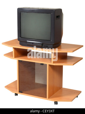 TV table, isolated on white Stock Photo