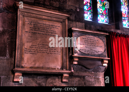 Details from Middlewich St Michael and All Angels Church , 28 Hightown, Middlewich, Cheshire, England,  CW10 9AN Stock Photo