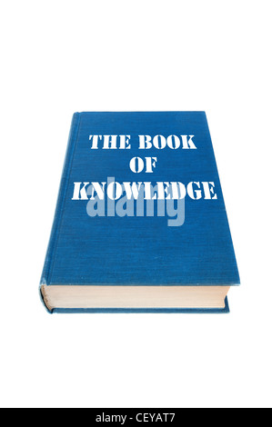 The Book of Knowledge isolated on a white background. Stock Photo