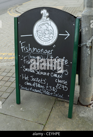 The Little Fish Market fishmongers and deli cafe in Brighton UK Stock ...