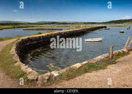 UK, England, Isle of Wight, Newtown medieval salt pans beside ancient harbour quays Stock Photo