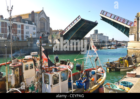 Weymouth Town Bridge Dorset UK Stock Photo