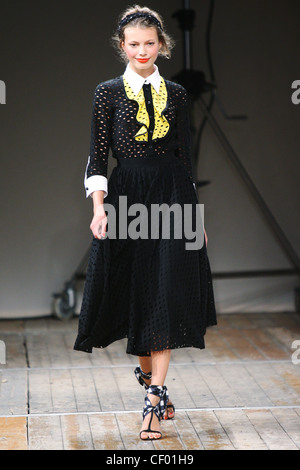 Moschino Cheap & Chic Milan Ready to Wear Spring Summer 2011 Stock Photo