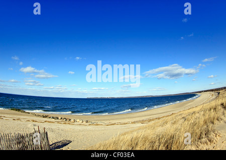 Long Beach, Long Island Sound, Smithtown, Long Island, NY Stock Photo