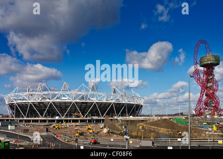 Olympic Stadium London in February 2012 Stock Photo