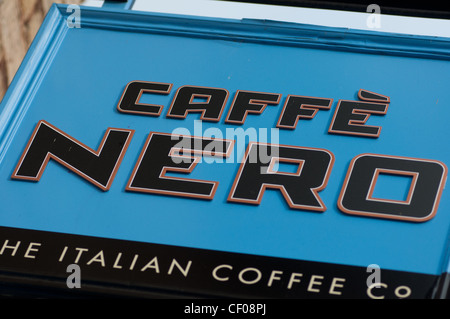 Cafe Nero Coffee Shop Sign Logo In The UK Stock Photo - Alamy