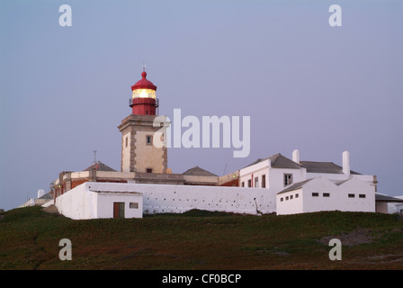 Lighthouse Cabo da Roca, Sintra, Cascais, Portugal Stock Photo