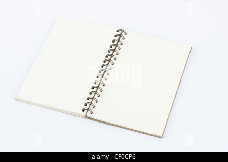blank background. paper spiral Stock Photo