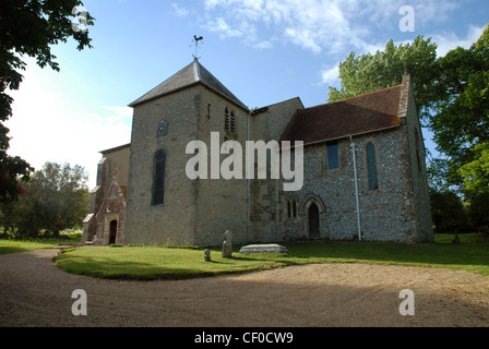 Saint Mary’s Church Stoughton West Sussex England Stock Photo