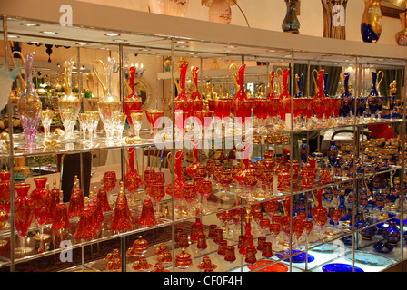 Murano glass shop display Venice Stock Photo