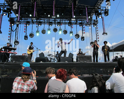 Wheedle's Groove playing at Sasquatch Music Festival, 2011 Stock Photo