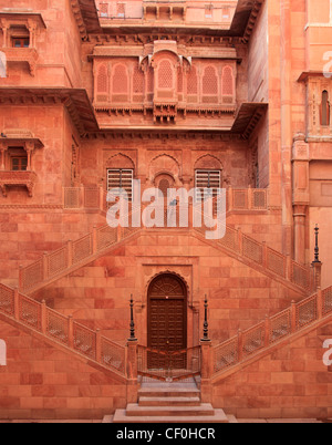 India, Rajasthan, Bikaner, Junagarh Fort, Stock Photo