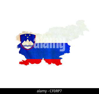 Vector color map of Slovenia Stock Photo - Alamy
