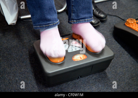 Foot pain therapy treatment massage,  London 2012 UK Stock Photo