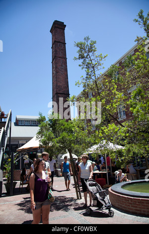 Old Biscuit Mill Square in Woodstock - Cape Town Stock Photo