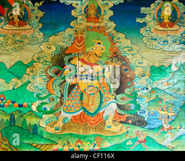 Tibetan Buddhist painting, New Ghoom Monastery, Darjeeling Stock Photo